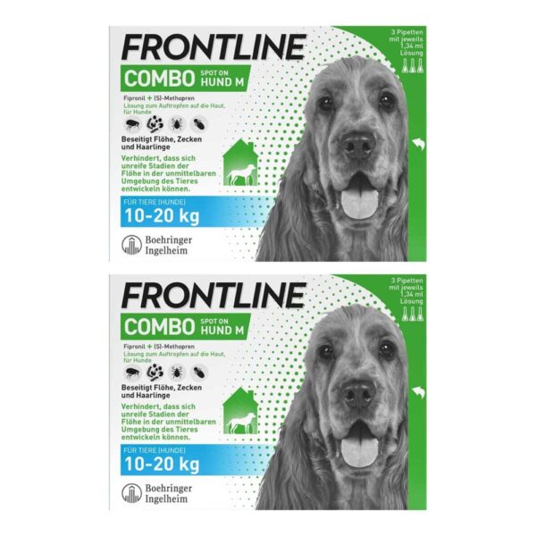 FRONTLINE COMBO Hund & Heim gegen Zecken Flöhe Larven 10-20 kg