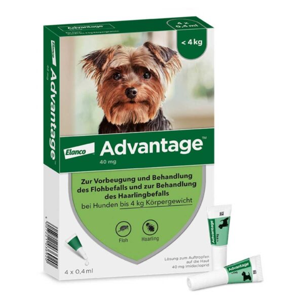 Advantage 40 für Hunde Lösung